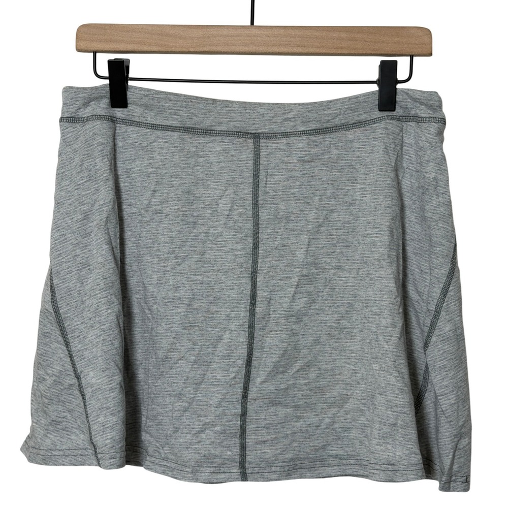 Toad&Co Seleena Skort Gray Athletic Casual Activewear Skirt Shorts Athleisure LG